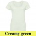 Sol's METROPOLITAN női mély kivágású környakú 150 g-os póló SO02079 creamy green